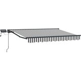  Ručni okvir tende s LED-ima Antracit i bijelo 3 5 x 2 5 m - Antracit i bijela Antracit 3 5 x 2 5 m | shoptok.hr