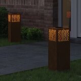  Solarna LED svjetlost za stazu 2 pcs Corten čelik Corten čelik | shoptok.hr