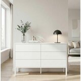 Bessagi Home Široka Komoda Amber, Bela | Shoptok.si