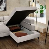 Hom`in KOTNA SEDEŽNA GARNITURA, šenilja bež | Shoptok.si