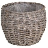 V ukrasna košara za biljke (Vanjska dimenzija (ø x V): 23 x 20 cm, Sive boje) | shoptok.hr