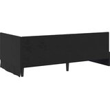 vidaXL Kotna postelja z vzmetnico z vzglavjem Črna 90 x 200 cm Žamet | Shoptok.si
