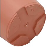  Okrugla saksija za cveće 6 pcs Crvena cigla Ø 15 x 12 cm | shoptok.hr