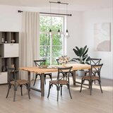 Noge za blagovaonski stol Prirodni čelik 2 kom 100 x (72-73) cm Čelik - Prirodna 100 x (72-73) cm 2 1 | shoptok.hr