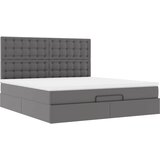  Otomanski okvir kreveta s madracem sivi 180x200cm umjetna koža | shoptok.hr