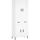  Visoka komoda bijela 69,5x34x180 cm konstruirano drvo | shoptok.hr