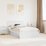  Krevetna konstrukcija Bijelo 135 x 190 cm Konstruirano drvo | shoptok.hr