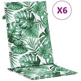 Jastuci za visoku stolicu 6 kom s uzorkom lišća od tkanine | shoptok.hr
