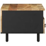  Stolić za kavu crni 80x54x40 cm od masivnog grubog drva manga | Eponuda.com