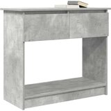  Konzolni stol s ladicama beton sivi 85,5x38,5x74,5 cm | shoptok.hr
