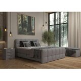 Premium Living Postelja Boxspring Brisbane, Siva, 200x220 | Shoptok.si