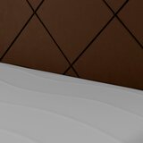 MID.YOU POSTELJA BOXSPRING 180 cm x 200 cm , les, kovina, tekstil rjava | Shoptok.si
