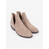 SEASTAR Beige ankle boots with cut-outs | ePonuda.com