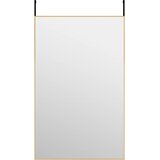  Ogledalo za vrata zlatno 50x80 cm od stakla i aluminija | shoptok.hr