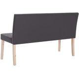  Klupa od umjetne kože 139,5 cm siva | Eponuda.com