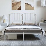 Metalni okvir za krevet s uzglavljem bijeli 135x190 cm | shoptok.hr