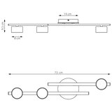  plafonska svetiljka fragment 3xGX53/12W/230V bež | Eponuda.com
