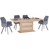 XXXL Raztegljiva Miza Harvey, Hrast Artisan, 180-220x90 | Shoptok.si