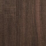 vidaXL Stolić za kavu smeđa boja hrasta 60,5x60,5x30 cm drvo i metal | shoptok.hr