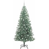  Umjetno Božićno Drvo s Snježnim Flokom i LED Svjetlom 240 cm | shoptok.hr