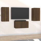 The Living Store Komplet TV omaric 3-delni rjav hrast inženirski les - Komplet TV Omaric, (21374317) Cene