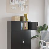 Ormarić za spise crni 90 x 40 x 40 cm čelični | shoptok.hr