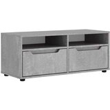 vidaXL TV omarica VISNES Betonsko siva 100x40x38 cm Inženirski les | Shoptok.si