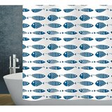 Diaqua Tekstilna kopalniška zavesa Scuby (Š x V: 180 x 200 cm, Modra/Bela) | Shoptok.si