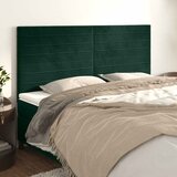  Uzglavlje tamnozeleno 160x5x118/128 cm baršunasto | shoptok.hr
