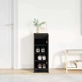 vidaXL Ormarić za cipele crni hrast 29,5x34x76 cm konstruiranog drva | shoptok.hr