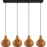 REALITY Viseći luster na sajli SPROUT 3xE14/40W/230V braon/ratan | Eponuda.com