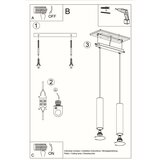  Obesna svetilka LAGOS 2 bela, (21347766) | Shoptok.si