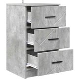 vidaXL Nočna omarica Betonsko siva 38 x 38 x 66 cm Konstruiran les | Shoptok.si