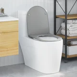 vidaXL Sivo Plastika Standardno Izdržljivo Standardno WC sjedalo