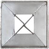  Šiljci za tlo 6 kom srebrni 7 x 7 x 90 cm od pocinčanog čelika | shoptok.hr