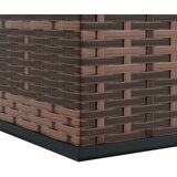  Kutija za vrtne jastuke od PE ratana 145 x 100 x 103 cm smeđa | shoptok.hr