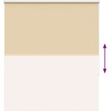 vidaXL Rolo zavjesa Blackout Bež 125x150 cm Širina tkanine 121,6 cm | shoptok.hr