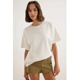 TRENDYOLMILLA ženska majica Twoaw27Ts00005, ecru Cene