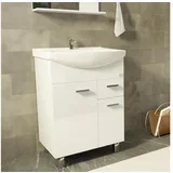 kopalniška omarica z umivalnikom idea OMUMID55T, 55×84×50 cm