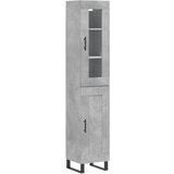  The Living Store Visoka omara betonsko siva 34,5x34x180 cm inženirski les - Visoka Omarica, (21442142) | Shoptok.si