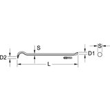 Ks Tools Pulilnik žebljev, 6-roba oblika, dolžina 0,8 m | Shoptok.si