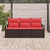  Kavčna garnitura 3 pcs Rjava poli ratan, (5000154517) | Shoptok.si