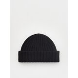 Reserved kapa beanie iz mešanice volne - črna Cene