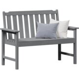 vidaXL vrtna klupa svjetlosiva 120 cm HDPE | shoptok.hr