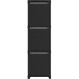 Police za izlaganje s 9 kutija crne 103x30x107,5 cm od tkanine | shoptok.hr