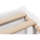  Okvir kreveta s uzglavljem bijeli 90 x 190 cm od borovine | shoptok.hr