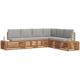  Set vanjskih sofa Prirodna i svijetlo siva 273 x 213,5 x 73 cm | Eponuda.com