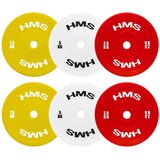 Tpp set pe olimpijskih tehničkih talja 2 x 1,5 - 5 kg (18 kg) hms | shoptok.hr