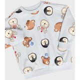 Sinsay Pamučna crewneck dukserica sa životinjskim motivom | shoptok.hr