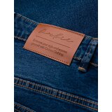 Ombre Men's denim joggers with asymmetrical stitching - blue | shoptok.hr